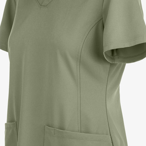 100% Spandex Scrubs Medical Tops Breathable Scrubs Shirts - Product Image 3
