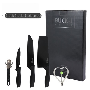 Juego de cuchillos de cocina de alta calidad, más vendido, juego de varias piezas, cuchillo de chef, cuchillo para cortar, cuchillo para rebanar, empaque en caja de regalo, DIY, OEM, ODM - Product Image 4