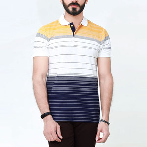 Polos de golf pour hommes en coton 100% avec logo brodé personnalisé, tendance du moment, couleur unie, en vente à bas prix - Product Image 2