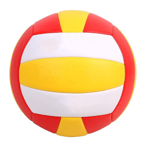 Balón de voleibol de playa cosido a máquina de cuero PU suave de alta calidad personalizado, color y logotipo personalizados. - Product Image 1