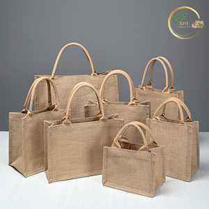 Sac de rangement en jute de qualité supérieure avec poignées robustes pour le stockage des courses et les usages domestiques - Product Image 2