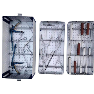 Juego de Instrumentos Quirúrgicos Ortopédicos Manuales de Acero Inoxidable de Grado Quirúrgico para Cirugía de Columna Lumbar, con Marcado CE, Autoclavables, en Blíster - Product Image 1