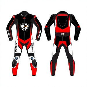Traje de Motociclismo Unisex Zonda Hecho a Medida en Cuero Vacuno/Canguro, Mono de Carreras, Traje de Motociclista con Protección OEM CE - Product Image 1