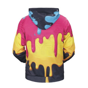 Sweat à capuche pour homme de haute qualité avec motif imprimé sur toute la surface, style streetwear urbain, en molleton confortable - Product Image 2