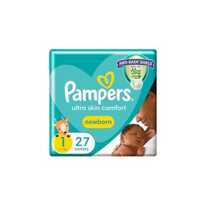 Couches Pampers Ultra Skin Comfort Premium avec couches respirantes et protection douce pour peaux délicates - Product Image 2