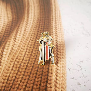 Nouvelle Épingle de Revers Maçonnique Légère 2026, Personnalisable avec Logo, en Laiton, pour Francs-Maçons et Chevaliers Templiers - Product Image 4