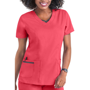 Unisex <b>Scrub</b> <b>Tops</b> Breathable Medical Uniform Shirts for Clinical and Hospital Use - Product Image 2