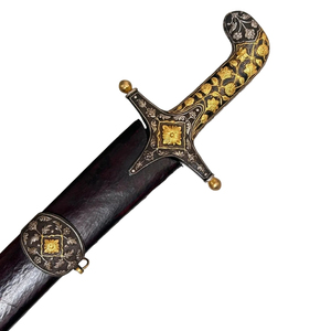 Épée en acier inoxydable sculptée en 3D faite à la main avec manche personnalisé et lame polie pour collectionneurs, expositions historiques et décoration - Product Image 5