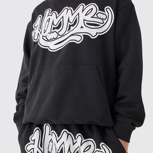 Conjuntos Deportivos Negros con Estampado Puff para Hombre, Venta Caliente, Última Tendencia, Precio al por Mayor, Colección de Invierno para Hombre - Product Image 3