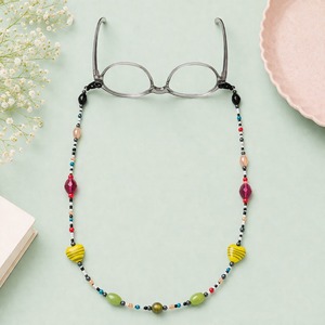 Cadena de cuentas coloridas para gafas, correa antideslizante para gafas, accesorio portátil para gafas de lectura - Product Image 1