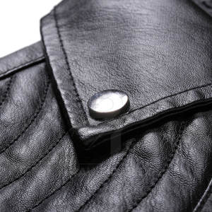 Veste en cuir pour homme, cuir véritable, mode décontractée, classique, moderne, vêtements d'extérieur, veste en cuir pour homme - Product Image 4