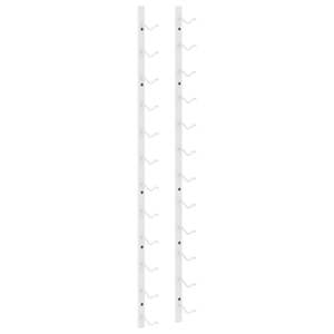 Porte-vin mural en fer blanc pour 12 bouteilles, lot de 2 pièces - Product Image 6