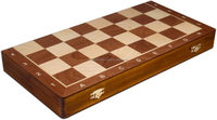 Jeu d'échecs professionnel européen fait à la main avec coffret en bois, pièces d'échecs en bois sculptées à la main et boîte de rangement pour ranger tout