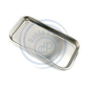 Thép không gỉ tấm vuông dụng cụ phòng thí nghiệm khay 22*11*2cm Nguồn cung cấp 304 công cụ hình xăm Khay nha khoa phẫu thuật khay bởi Daddy D Pro CE - Product Image 4