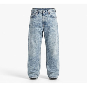 Salopette en jean moderne ample à taille mi-haute offrant une mobilité aux jambes larges, un matériau en jean confortable et une coupe décontractée élégante - Product Image 6
