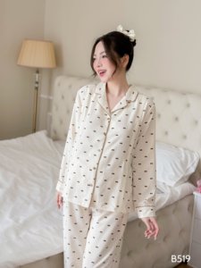 Conjunto de Ropa Casual de Tela de Seda Tussar, Transpirable y Resistente a la Decoloración, con Logotipo Personalizado para Maternidad, Tejido B519 - Product Image 5