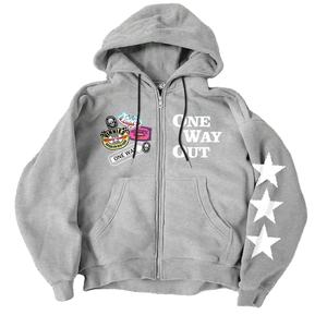 เสื้อฮู้ดกันหนาวสำหรับผู้ชายและผู้หญิงเสื้อมีฮู้ดพิมพ์ลายดิจิตอลสำหรับผู้ชายและผู้หญิง - Product Image 1