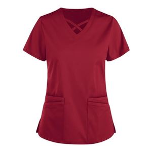 Blusas Médicas de Mezcla de Algodón, Uniformes Médicos para el Cuidado de la Salud, Ropa de Trabajo Profesional - Product Image 1