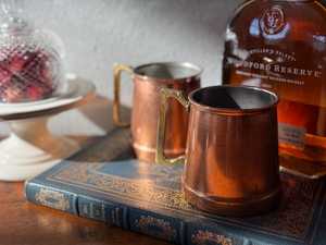 Taza Moscow Mule de Cobre Puro Hecha a Mano, Taza de Cerveza de Cobre Sólido para Bar y Restaurante, Vajilla Ecológica al por Mayor - Product Image 6