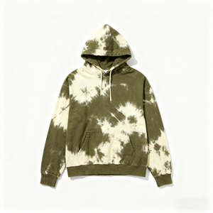 Sudadera con Capucha Oversize para Hombre, Tie-Dye, Felpa Francesa, Estilo Casual Otoñal, Corte Regular, Diseño con Bolsillos, Tejido Transpirable - Product Image 1