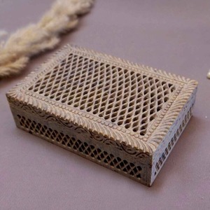 Boîte de rangement en pierre savonneuse | Boîte d'exportation en gros | Boîte à bibelots avec travail de filigrane | Boîte sculptée à la main | Boîte à bijoux personnalisée - Product Image 3