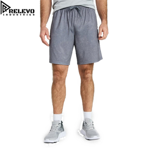 Shorts de course pour hommes, séchage rapide, respirants, 100% coton, tricot texturé, athlétique, décontracté, vente en gros, athleisure, unisexe, toutes saisons - Product Image 2