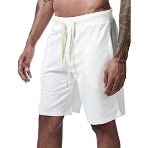 Short de basket en maille Deux poches à ourlet latéral profond Été Basic Hommes Shorts Cropped Fit Polyester Vintage Plain Cotton Technics Mid - Product Image 2