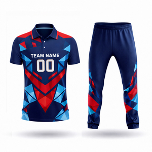 Ensemble complet d'été imprimé pour hommes grandes tailles avec chemise et pantalon pour l'entraînement et les matchs - Product Image 2