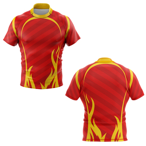 Camisetas de rugby de poliéster de la mejor calidad, con logo personalizado por sublimación, para venta en línea. - Product Image 1