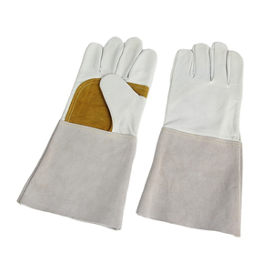 Custom Design <b>Cow</b> Split Leather Full Finger Fire Proof Welding Gloves Heat Resistant For Men Women Industrial Work Gloves - Product Image 6