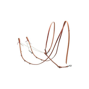 Martingale en cuir pour cheval avec nezier rembourré et sangles réglables pour l'équitation - Product Image 5