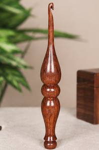 Handmade Wooden <b>Crochet</b> <b>Hook</b> Ergonomic Knitting Needle for DIY Yarn Sewing Craft - Product Image 6