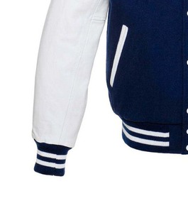 เสื้อแจ็คเก็ตเบสบอลแบบมีซิปปักลายตามสั่ง ผ้าฝ้ายฟลีซ สำหรับผู้ชาย ระบายอากาศได้ดี กันลม แห้งเร็ว - Product Image 4