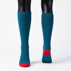 Sales Blackhardson Premium 180 GSM Cotton Polyester Scrub <b>Socks</b> Needle Detection Seamless Fusing Teal Blue Red <b>Heel</b> Toe Custom - Product Image 1