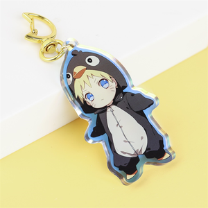 Gantungan Kunci Akrilik Holografik Anime Kustom, Liontin Transparan Lucu - Product Image 6