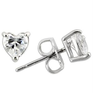 Orecchini in Argento Sterling 925 Placcato Rodio con Moissanite e Zirconi Cubici di Grado AAA - Product Image 1