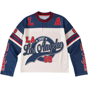 Jersey <b>Shirts</b> for Men <b>Y2k</b> Number Letter Graphic Tees Long Sleeve T <b>Shirt</b> Streetwear Fall Clothes - Product Image 1