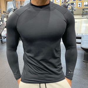 Athletic Gym T <b>Shirt</b> Quick Dry Sport T <b>Shirt</b> for <b>Men</b> <b>Compression</b> T <b>shirts</b> Custom Logo Breathable Tights <b>Compression</b> Breathable - Product Image 2