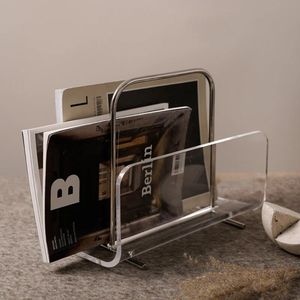 Porta revistas de acrílico, soporte transparente para revistas, expositor de periódicos moderno, organizador de revistas de acrílico, soporte para libros. - Product Image 2