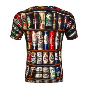 Camisetas Sublimadas para Hombre, Color Personalizado, Marca Propia, Algodón Poliéster, Tela Cómoda, Suministro Directo de Fábrica - Product Image 2