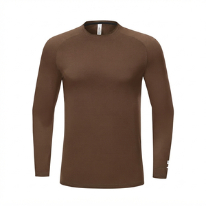 Outdoor Performance Anti-UV Eco-Friendly <b>Long</b> <b>Sleeve</b> Running T-Shirt Activewear for Men Breathable <b>Mesh</b> Fabric Exercise Clothes - Product Image 4