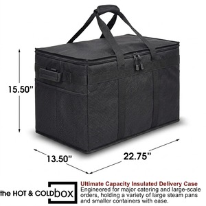 Insulated Cooler <b>Bag</b> Large Capacity Waterproof Foldable Eco-Friendly Outdoor Activities Picnic <b>Lunch</b> <b>Tote</b> Modern Classic Zipper - Product Image 5