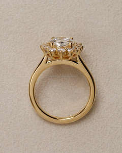 IGI Lab Grown Oval Cut Diamant Vintage 14k Jaune Mariage/Bague de fiançailles Unisexe Fine Or Blanc Anniversaire Fête-Digne - Product Image 4