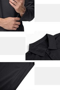 เสื้อโปโลแขนยาวทรงทันสมัย เหมาะสำหรับนักกอล์ฟมืออาชีพ เสื้อโปโลชายสำหรับการแข่งขัน คุณภาพสูง - Product Image 3