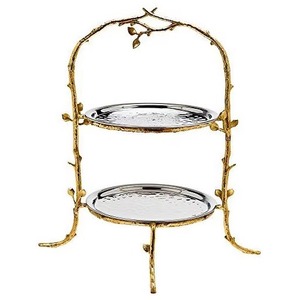 Base para Pastel con Espejo Decorativo, Ideal para Recepciones en el Hogar y Decoración Festiva de Mesas, Hecha a Mano en India - Product Image 2