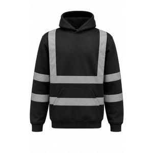 Sweat-shirt à capuche de sécurité haute visibilité en polyester grande taille pour l'hiver, modèle 2026-27, vente en gros - Product Image 3