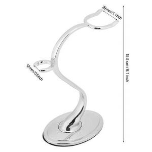 Support de brosse à raser en acier inoxydable professionnel de qualité supérieure pour hommes avec porte-rasoir pour salon, maison ou voyage par Life Care Instr - Product Image 3