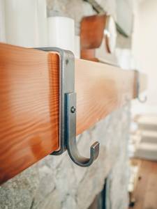 Christmas <b>Stocking</b> <b>Holder</b>, Custom Mantel Hook, Mantle <b>stocking</b> <b>holder</b>, Farmhouse Hanger, Christmas Decor, feltsocks - Product Image 4