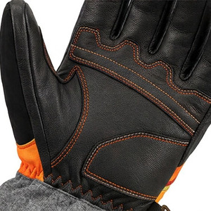 Guantes de Esquí para Hombre, Color Amarillo Naranja Moderno, Ajuste Deportivo, Estilo Elegante, Servicios de Fabricación de Ropa Personalizada - Product Image 3