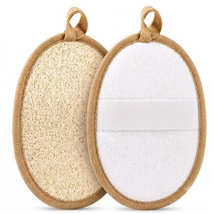 Premium Plant Fiber Loofah Bath Sponge with Flexible Mesh Design and Double Layer Construction Durable Household Bathroom - Product Image 1
